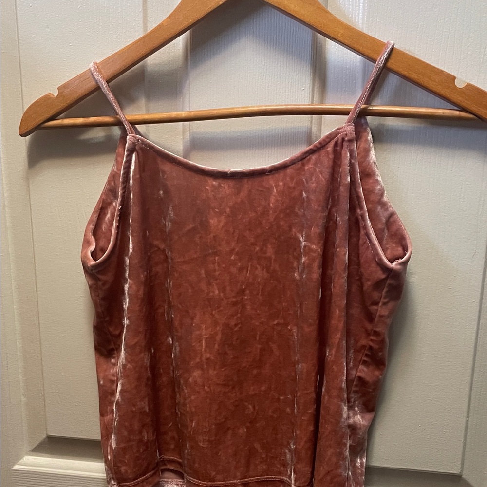 Mango Women's Rose Velvet Camisole - Picture 3 of 3